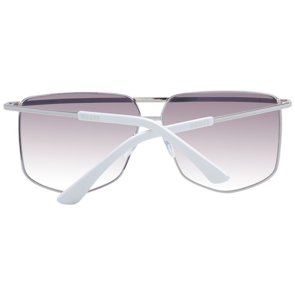 Guess Silberne Sonnenbrille mit Metallrahmen